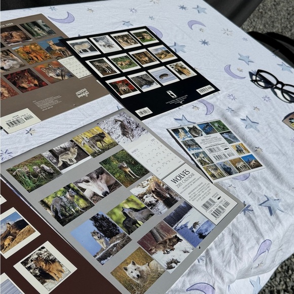 2000 & 2001 Wolves Themed Calendars & National Geographic Magazine - Picture 14 of 14